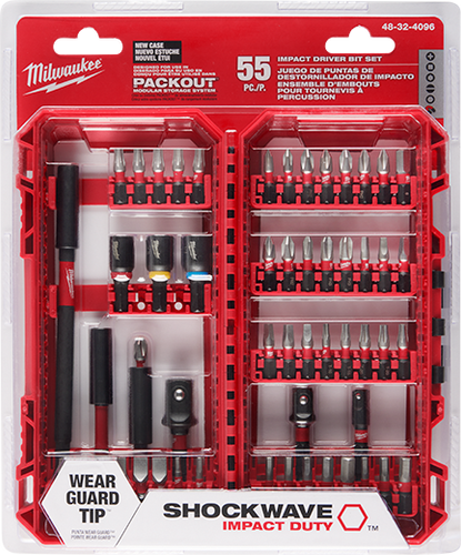 Milwaukee Drive Bit Milwaukee SHOCKWAVE Impact Duty™ Driver Bit Set - Minooka, IL - Minooka ...