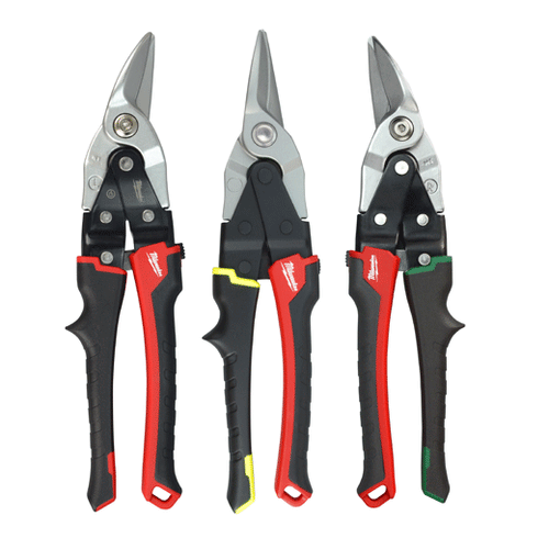 Milwaukee Aviation Snips 3 PC Set