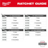 Milwaukee 44pc. 1/4” Hex Drive Mini Flex Head Ratchet & Bit Set