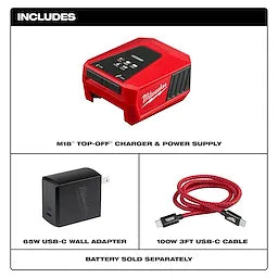 Milwaukee M18™ TOP-OFF™ Charger & Power Supply