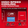 Milwaukee M18™ & M12™ Four Bay Simultaneous Super Charger w/ PACKOUT™ Compatibility