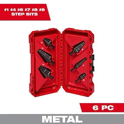 Milwaukee 6PC Step Drill Bit Set