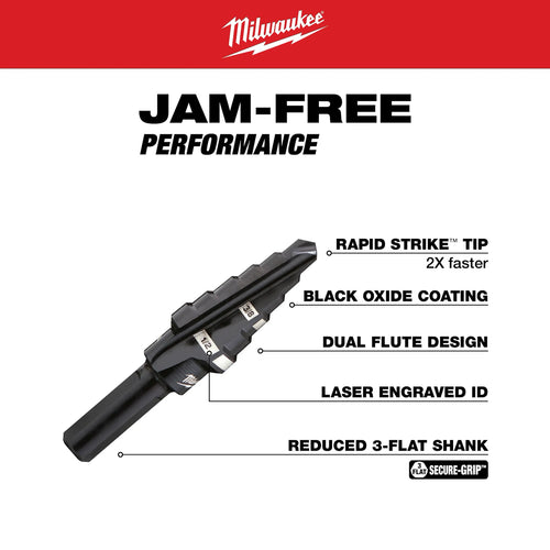 Milwaukee 6PC Step Drill Bit Set