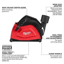 Milwaukee 5 Cutting Dust Shroud