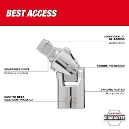 Milwaukee 1/2 Drive Universal Joint