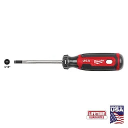 Milwaukee 3/16 Cabinet 6 Cushion Grip Screwdriver (USA)